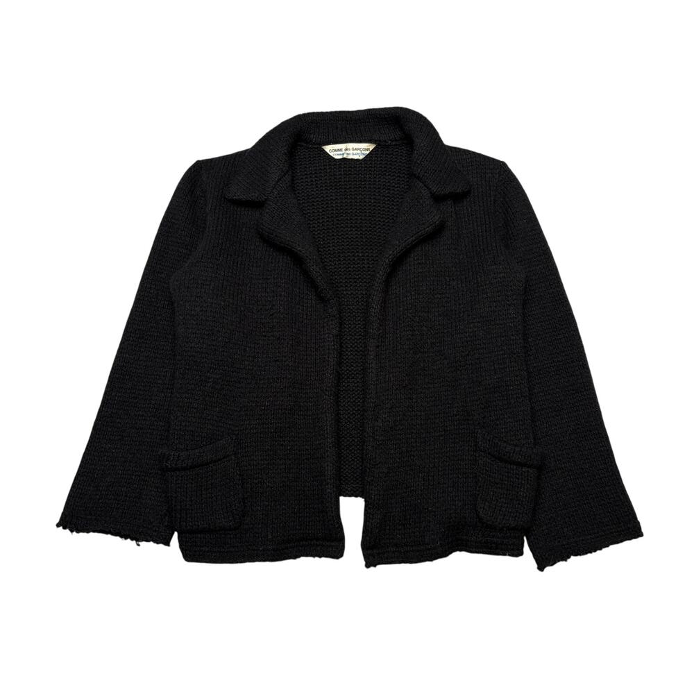 Vintage 90s Comme des Garcons Archival Wool Knit Cardigan Sweater Womens 20x22